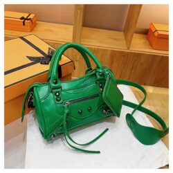 JTF18005-green Tas Handbag Selempang Wanita Cantik Import 2in1