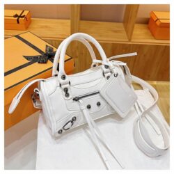 JTF18005-white Tas Handbag Selempang Wanita Cantik Import 2in1