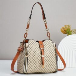 JTF1805-beigebrown Tas Handbag Selempang Fashion Wanita Import Terbaru
