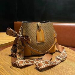 JTF188881-brown Tas Selempang Wanita Elegan Import Terbaru