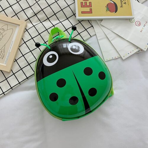 JTF2922-green Tas Ransel Anak Sekolah Ladybug Lucu Import