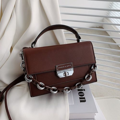 JTF3780-brown Tas Handbag Selempang Import Wanita Elegan