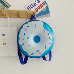 JTF581-blue Tas Ransel Donut Anak Imut Import Terbaru