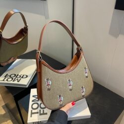 JTF5911-khaki Tas Shoulder Bags Fashion Import Wanita Cantik