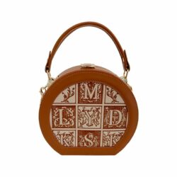 JTF6013-brown Tas Handbag Selempang Wanita Elegan Import Terbaru