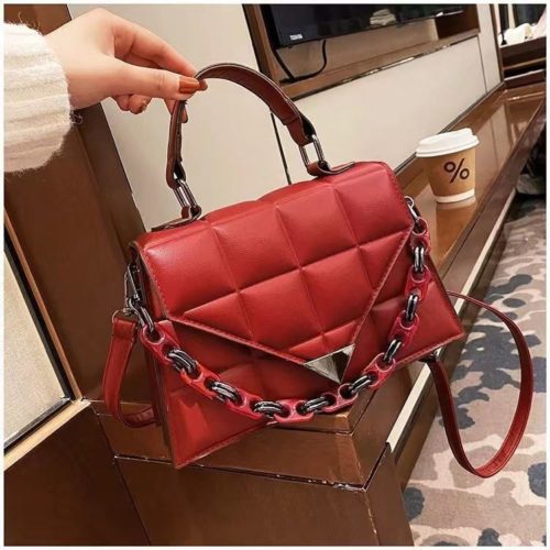 JTF71048-red Tas Handbag Elegan Wanita Cantik Import Terbaru