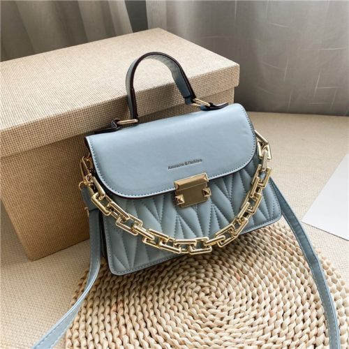 JTF7571-blue Tas Handbag Selempang Wanita Cantik Import
