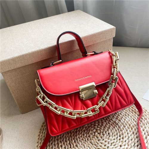 JTF7571-red Tas Handbag Selempang Wanita Cantik Import