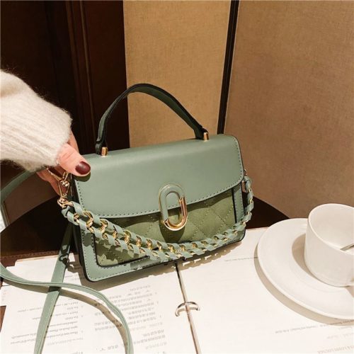 JTF77802-green Tas Handbag Selempang Wanita Cantik Import Terbaru