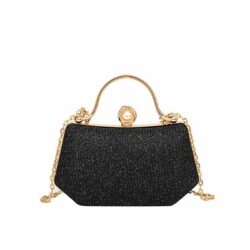 JTF8067-black Tas Handbag Selempang Pesta Wanita Elegan Import
