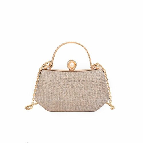 JTF8067-gold Tas Handbag Selempang Pesta Wanita Elegan Import