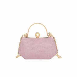 JTF8067-pink Tas Handbag Selempang Pesta Wanita Elegan Import