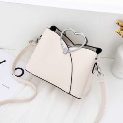 JTF8071-beige Tas Selempang Gagang Love Wanita Cantik Import