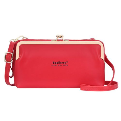 JTF8102-red Dompet Selempang BAELLERRY Wanita Cantik Terbaru