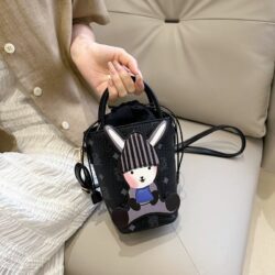 JTF8281-black Tas Handbag Mini Sling Wanita Cantik Import
