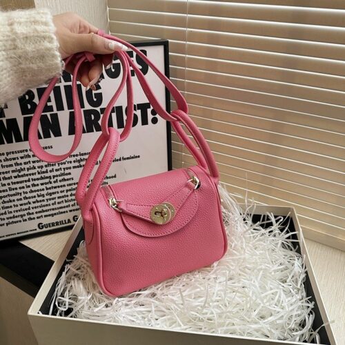 JTF8323-pink Tas Selempang Lindi Fashion Import Wanita