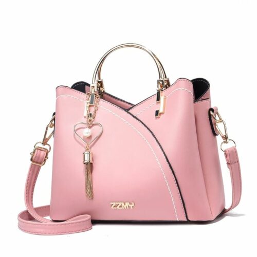 JTF8800-pink Tas Handbag Selempang Wanita Cantik Import Terbaru