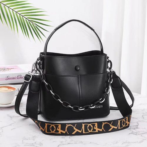 JTF88070-black Tas Handbag Selempang Wanita Elegan Import