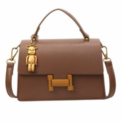 JTF898-brown Tas Selempang Handbag Import Wanita Cantik