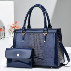 JTF8988-blue Tas Handbag Selempang 2in1 Import Wanita Elegan