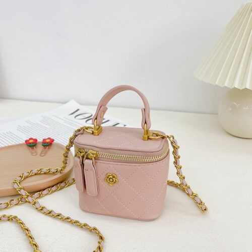 JTF906-pink Tas Handbag Mini Selempang Kosmetik Wanita Cantik