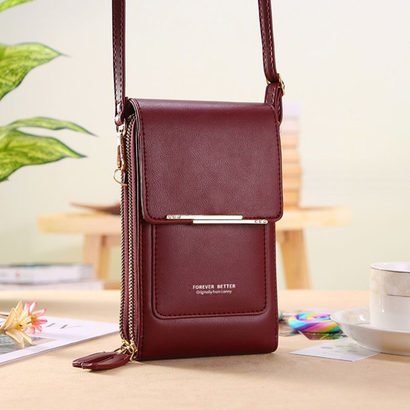JTF9066 IDR.55.000 MATERIAL PU SIZE 11X19XW5CM WEIGHT 300GR COLOR WINE
