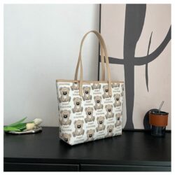 JTF912-beige Tas Tote Selempang Bear Fashion Wanita Cantik Import