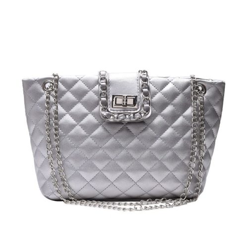 JTF9502-silver Tas Selempang Fashion Import Wanita Terbaru