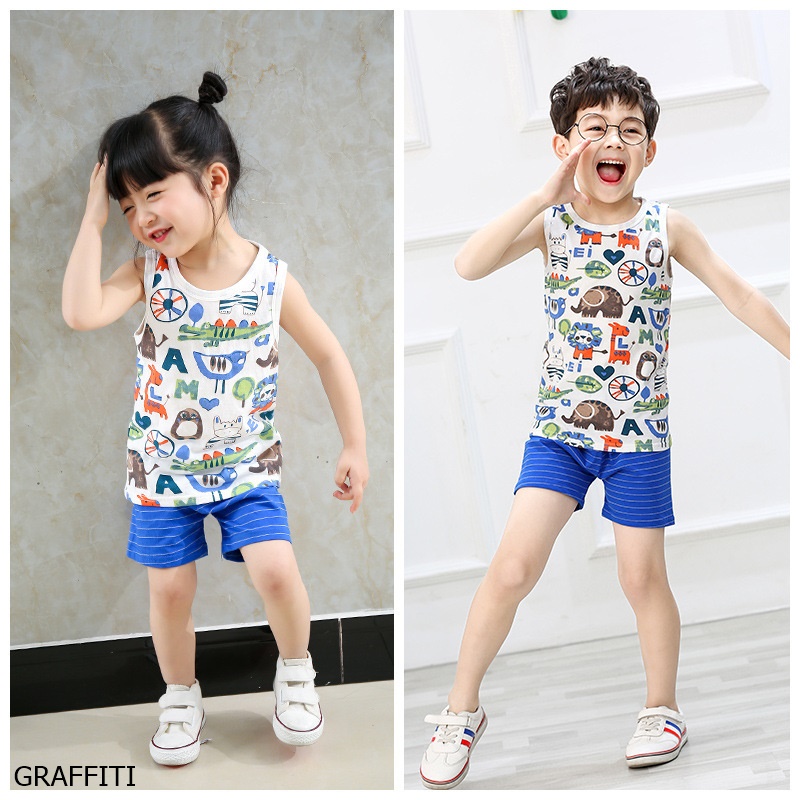 PJ067 IDR.45.000-55.000 MATERIAL COTTON SIZE 100,110,120,130,140 WEIGHT 150GR COLOR GRAFITTI