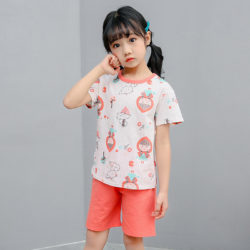 PJ09192-littleriding Baju Set Casual Anak Bahan Cotton Unisex