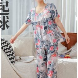 PJ4603-grayleaf Baju Tidur Wanita Cantik Nyaman Import Terbaru
