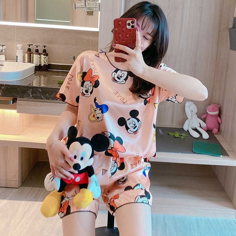 PJ4604 IDR.82.000 MATERIAL ICESILK SIZE L,XL WEIGHT 200GR COLOR PINKMICKEY