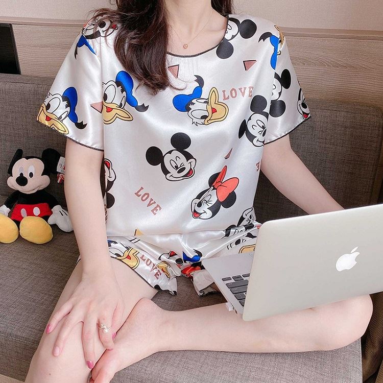PJ4604 IDR.82.000 MATERIAL ICESILK SIZE L,XL WEIGHT 200GR COLOR WHITEMICKEY